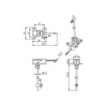 TREM RETRATIL GWS GWRGP003 2.5MM WIRE