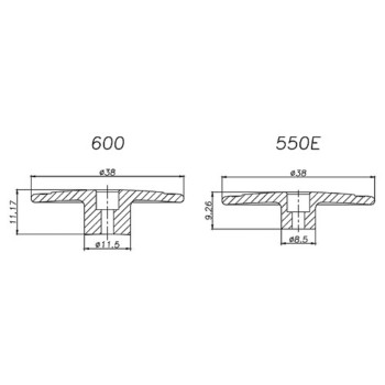 TR600 METAL HEAD STOPPER BLACK H60005AAT