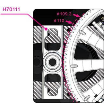 TR700E M1 HELICAL AUTOROT TAIL GR H70110