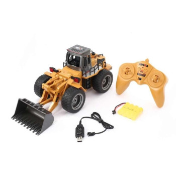 EXCAVATOR HUINA 1/18 RC BULLDOZER 6CH SUPER DIECAST 1520