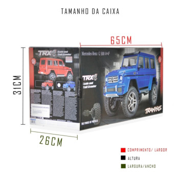 CARRO TRX-4 MERCEDES BENZ G500 CRAWLER 82096-4 BLUE