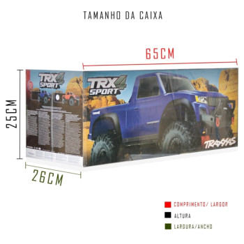 CARRO TRX-4 SPORT 4WD TRUCK RTR 82024-4 BLUE