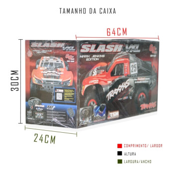 CARRO SLASH VXL 2WD 2.4GHZ TSM MARK 580764