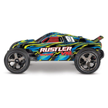 CARRO RUSTLER VXL BRUSHLES TSM YELLOW 37076-4