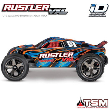 CARRO RUSTLER VXL BRUSHLES TSM ORANGE 37076-4