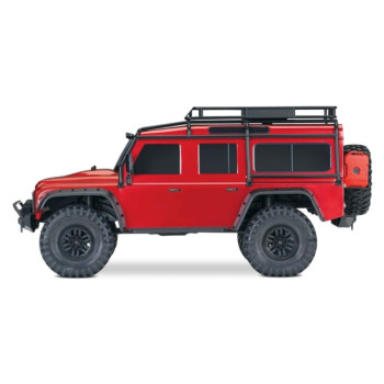 CARRO TRAXXAS 1/10 TRX-4 LAND ROVER DEFENDER CRAWLER RED 820564