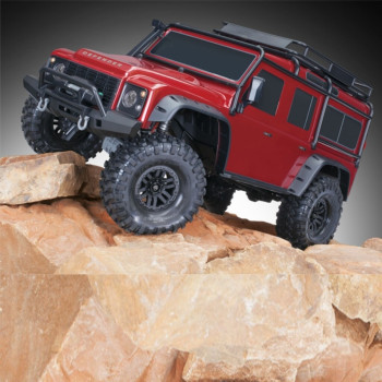 CARRO TRAXXAS 1/10 TRX-4 LAND ROVER DEFENDER CRAWLER RED 820564