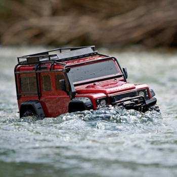 CARRO TRAXXAS 1/10 TRX-4 LAND ROVER DEFENDER CRAWLER RED 820564