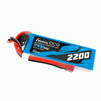 GENS ACE 7.4V 2200MAH 45C 2S LIPO DEANS PLUG