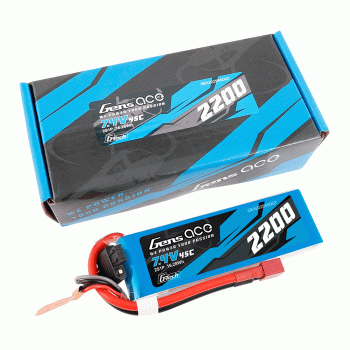 GENS ACE 7.4V 2200MAH 45C 2S LIPO DEANS PLUG