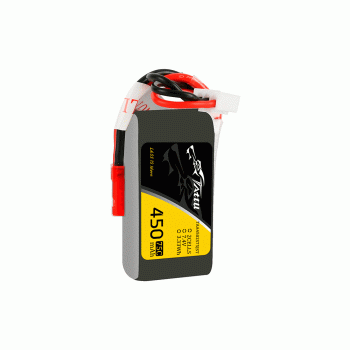 GENS ACE TATTU 7.4V 450MAH 75C 2S LIPO JST-SYP PLUG