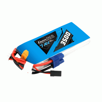 GENS ACE 7.4V 3500MAH 2S RX LIPO JR/EC3 PLUG