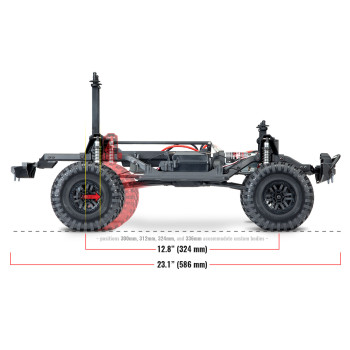 CARRO TRAXXAS 1/10 TRX-4 LAND ROVER DEFENDER CRAWLER BLUE 820564