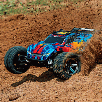 CARRO TRAXXAS 1/10 RUSTLER 4WD VXL BLX TQI TSM RED 67076-4