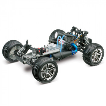 CARRO RUSTLER NITRO TRAXXAS RTR SILVER/BLUE 440963