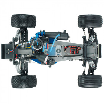 CARRO RUSTLER NITRO TRAXXAS RTR SILVER/BLUE 440963