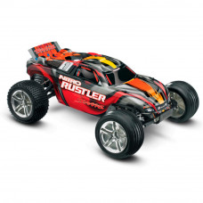 CARRO RUSTLER NITRO TRAXXAS RTR SILVER/RED 440963