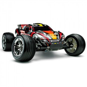 CARRO RUSTLER NITRO TRAXXAS RTR SILVER/RED 440963