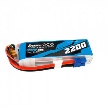 GENS ACE 11.1V 2200MA 60C LIPO EC3