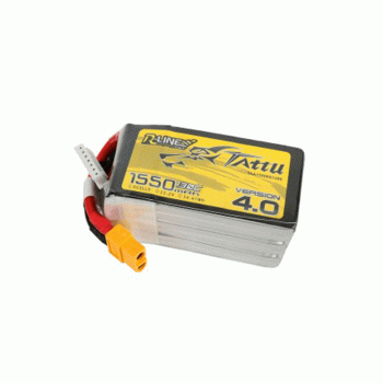 GENS ACE 22.2V 1550MAH 130C 6S TATTU R-LINE 4.0 LIPO XT60 PLUG