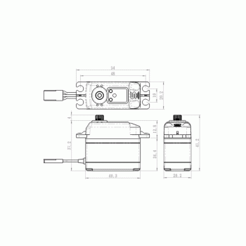 SAVOX SERVO SC-1268SG BLACK EDITION HV 26KG .11S