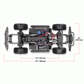 CARRO TRAXXAS 1/10 TRX-4 LAND ROVER DEFENDER CRAWLER BLACK 820564