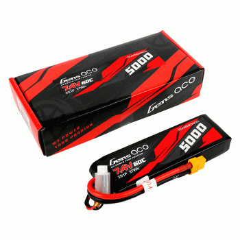 GENS ACE 7.4V 5000MAH 2S 60C SHORT-SIZE XT60