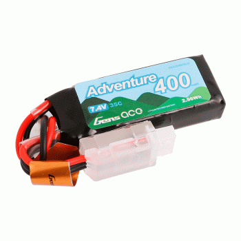 GENS ACE 7.4V 400MAH 35C 2S JST (FOR RC CRAWLER)