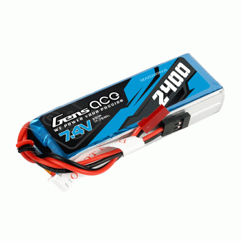 GENS ACE 7.4V 2400MAH 2S RX LIPO JST-SYP PLUG (FUTABA)