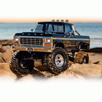 CARRO TRAXXAS 1/10 TRX-4 FORD 79 F-150 RANGER XLT TQI BLACK 92046-4