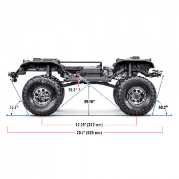 CARRO TRAXXAS 1/10 TRX-4 BLAZER 72 K5 CRAWLER 4WD TQI BLACK 92086-4