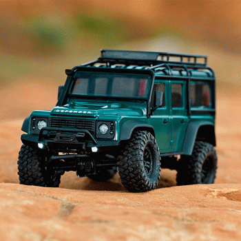 CARRO TRAXXAS 1/18 TRX-4M LAND ROVER DEFENDER CRAWLER RTR GRN 97054-1