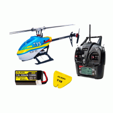 HELICOPTERO ALIGN T15 TA SUPER COMBO ELECTRIC BLUE RH15E31XT