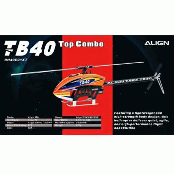 HELICOPTERO ALIGN TB40 TOP COMBO ELECTRIC RH40E01XT