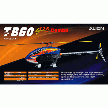 HELICOPTERO ALIGN TB60 12S COMBO ELECTRIC RH60E21XT