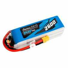 GENS ACE 22.2V 2600MAH 45C 6S LIPO G-TECH XT60 PLUG