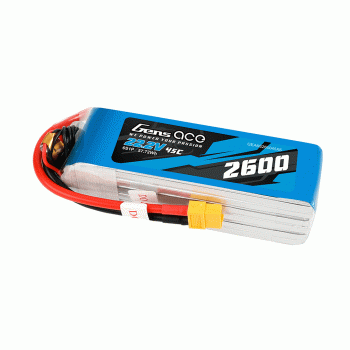 GENS ACE 22.2V 2600MAH 45C 6S LIPO G-TECH XT60 PLUG