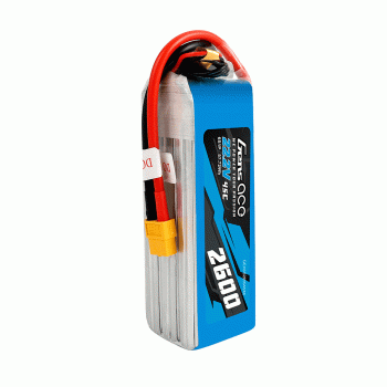 GENS ACE 22.2V 2600MAH 45C 6S LIPO G-TECH XT60 PLUG