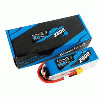 GENS ACE 22.2V 2600MAH 45C 6S LIPO G-TECH XT60 PLUG