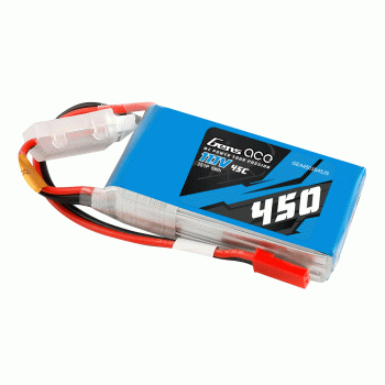 GENS ACE 11.1V 450MAH 45C 3S LIPO JST-SYP PLUG