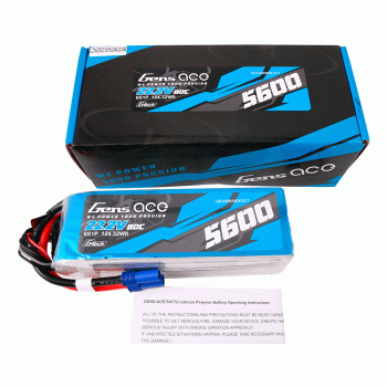 GENS ACE 22.2V 5600MAH 80C 6S G-TECH EC5 PLUG