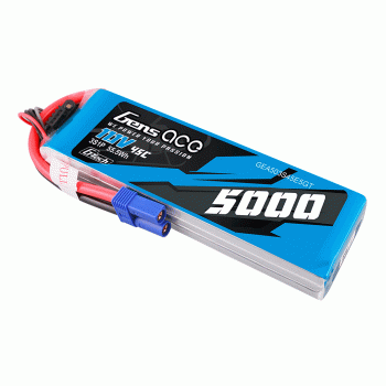 GENS ACE 11.1V 5000MAH 45C 3S G-TECH LIPO EC5 PLUG