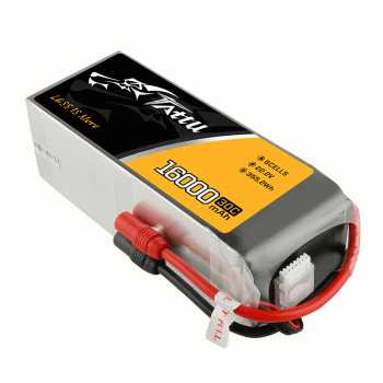 GENS ACE TATTU 22.2V 16000MAH 30C 6S LIPO AS150+AS150 PLUG