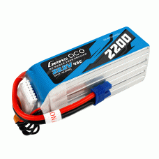 GENS ACE 22.2V 2200MAH 45C 6S LIPO EC3 PLUG