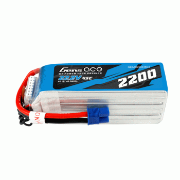 GENS ACE 22.2V 2200MAH 45C 6S LIPO EC3 PLUG