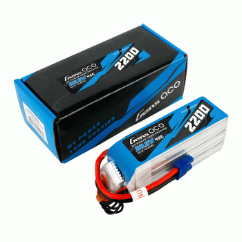 GENS ACE 22.2V 2200MAH 45C 6S LIPO EC3 PLUG