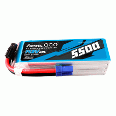 GENS ACE 14.8V 5500MAH 60C 4S G-TECH LIPO EC5 PLUG