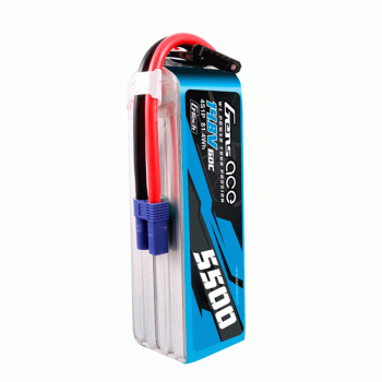 GENS ACE 14.8V 5500MAH 60C 4S G-TECH LIPO EC5 PLUG