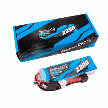 GENS ACE 11.1V 2200MAH 25C 3S G-TECH LIPO XT60 PLUG ADAPTER EC3/DEANS