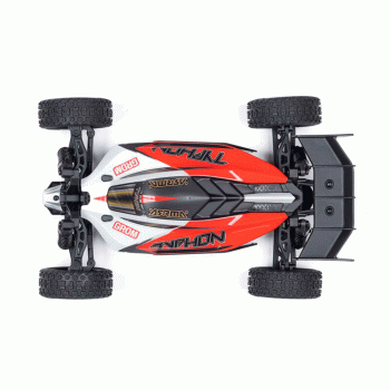 CARRO ARRMA TYPHON GROM 4WD SMART SMALL BUGGY RTR RED/WHITE ARA2106T2